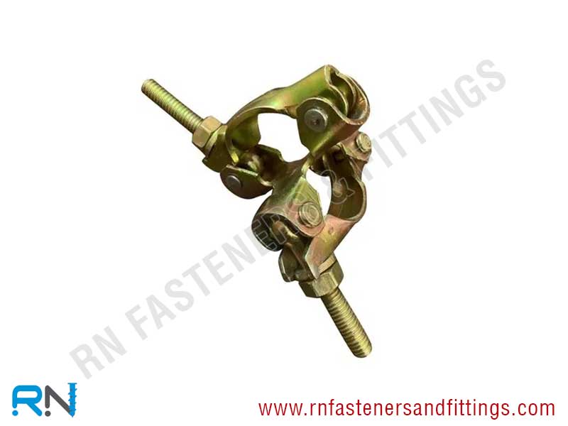 Pressed Double Coupler Fixed -, 48 x 48 mm - HDG, BZP Pressed Double Coupler Fixed -, 48 x 48 mm - HDG, BZP