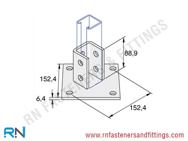 Single Channel Base Plate Single Channel Base Plate