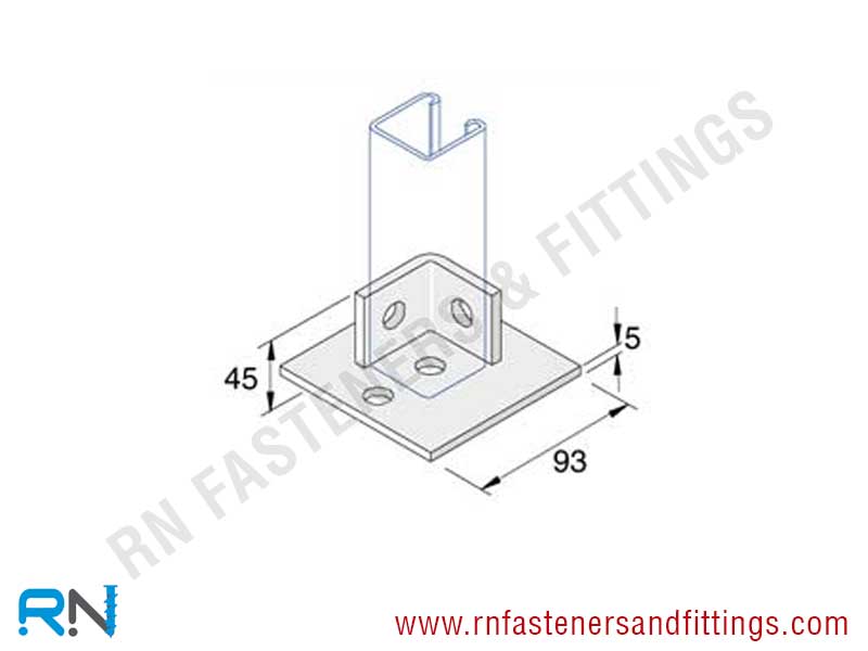 Single Channel Base Plate Single Channel Base Plate