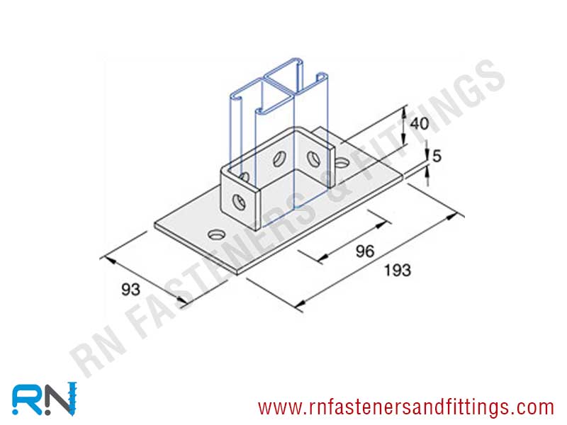 Double Channel Base Plate Double Channel Base Plate