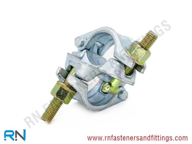 EN 74-1 German Double Coupler, 48 x 48 mm - HDG, BZP EN 74-1 German Double Coupler, 48 x 48 mm - HDG, BZP